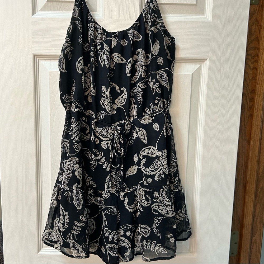 Elegant Black and White Romper